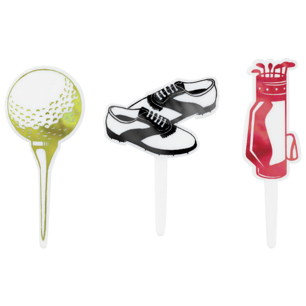 Golf Foil Assorted DecoPics 12 count - Image 2