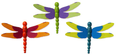 Dragonfly 3D Pick 2" x 2 1/2" 3 count