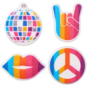 Bright Disco Assortment Dec-Ons 4 count