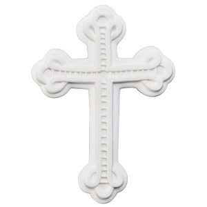 Elegant Cross White Gum Paste 2 3/4″ X 3 3/4″ Each