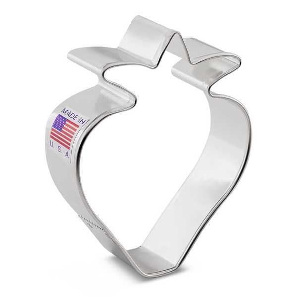 Strawberry Cookie Cutter 3 1/4" x 2 3/4" each