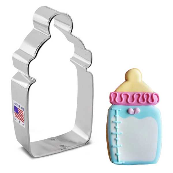 Baby Bottle Cookie Cutter 4 1/8" x 2" each