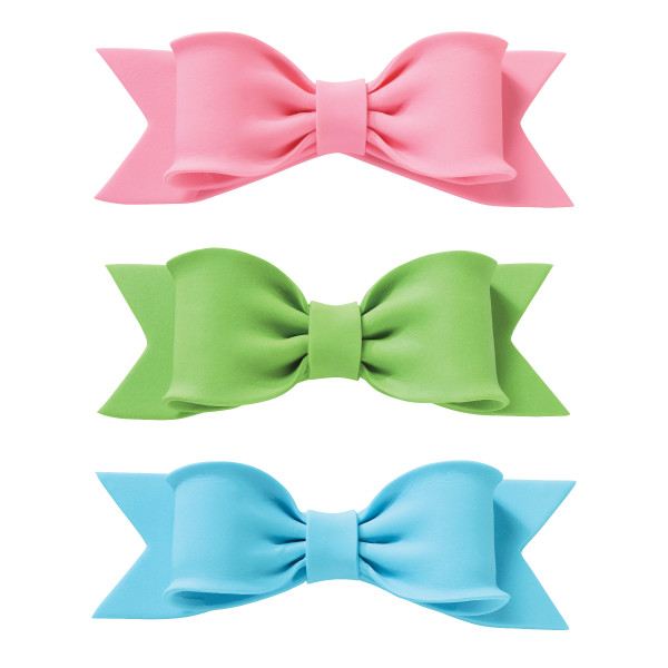 Pastel Bow Gum Paste 6" Each