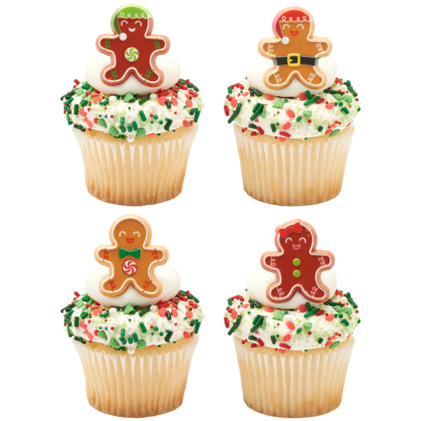 Gingerbread Friends Cupcake Rings 12 count - Image 2