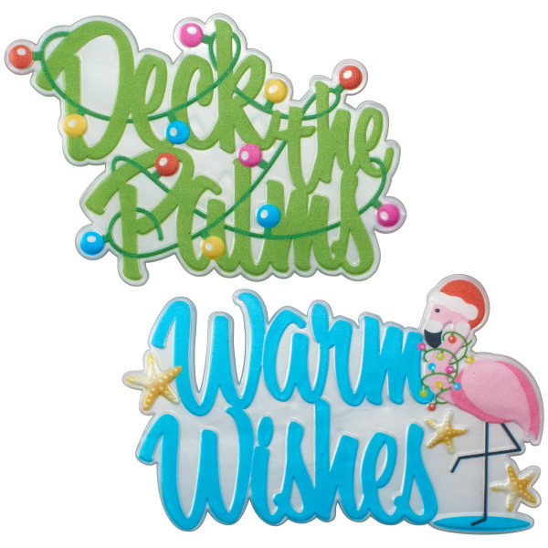 Tropical Christmas Wishes Layon each