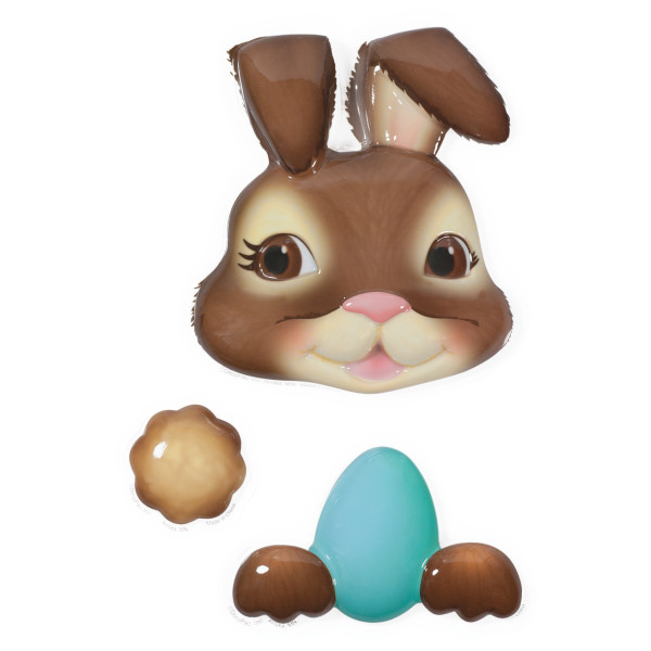 Bunny DecoPlacs Brown Each - Image 2