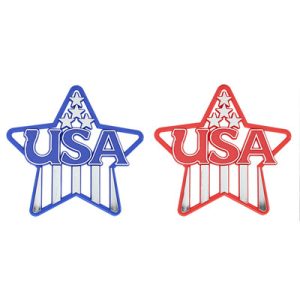 USA Stars and Stripes 5″x5″ 2 count