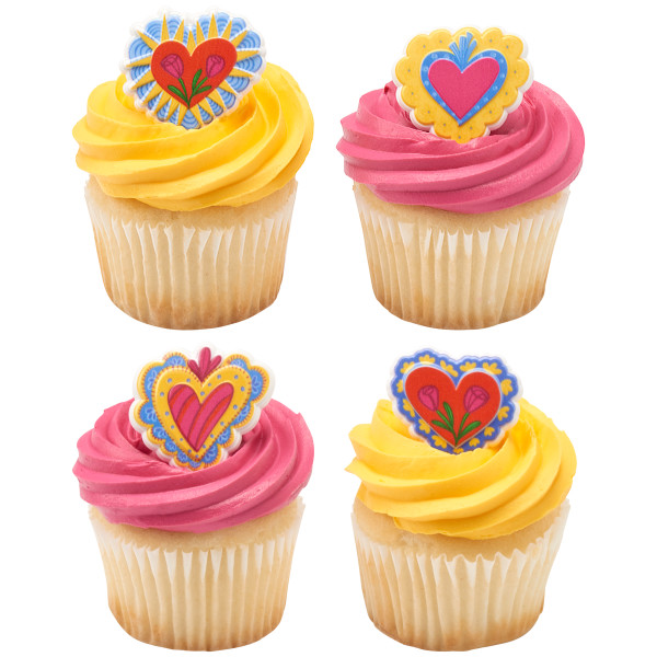 Milagros Heart Cupcake Rings 12 count - Image 2