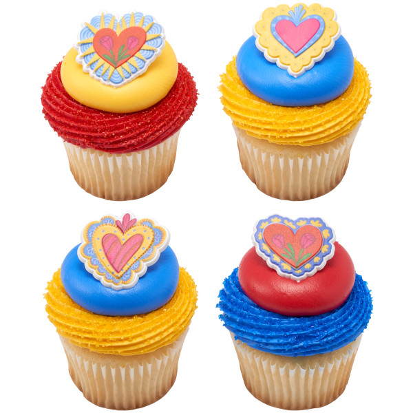Milagros Heart Cupcake Rings 12 count - Image 3