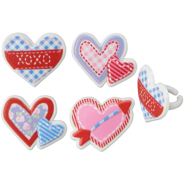 Cross My Heart Cupcake Rings 12 count