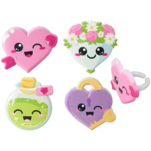 Valentine Cutie Cupcake Rings 12 count