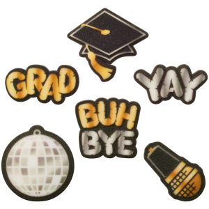 Yay Grad Assortment Dec-Ons 6 count