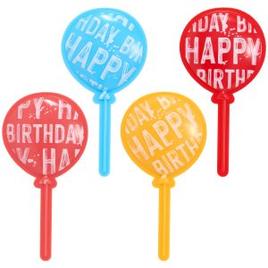 Happy Birthday Balloon DecoPics 12 count
