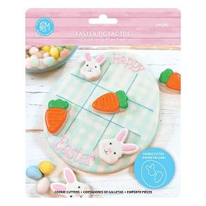 Easter Tic Tac Toe 3 piece Cookie Cutter Set