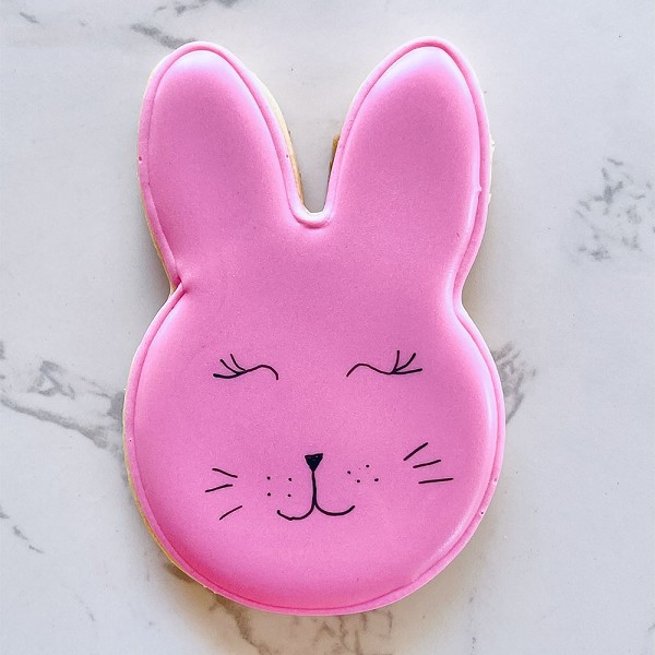 Cute Bunny Head Cookie Cutter 3 inch each - Image 2