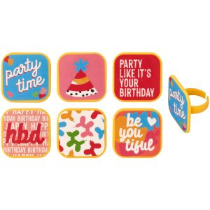 Joyful Expressions Assortment Cupcake Rings 12 count