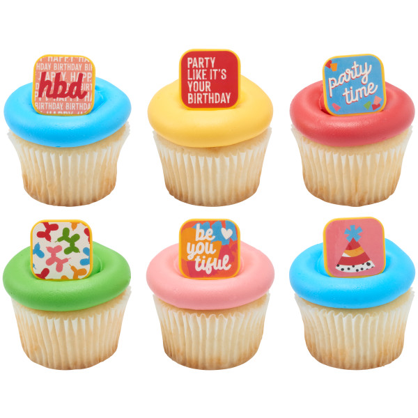 Joyful Expressions Assortment Cupcake Rings 12 count - Image 2