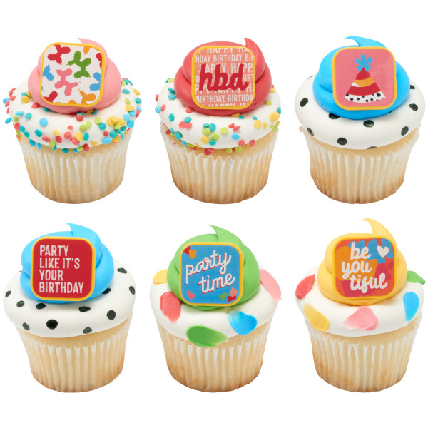 Joyful Expressions Assortment Cupcake Rings 12 count - Image 3