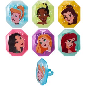 Disney Princess Character Cupcake Rings 12 count
