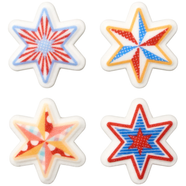 Cottagecore Star Dec-Ons 8 count