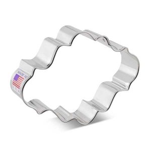 Oval Plaque Cookie Cutter 4″ Each