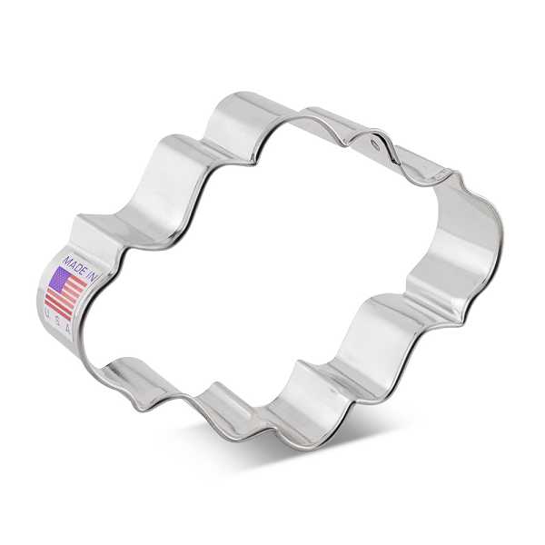 Oval Plaque Cookie Cutter 4" Each