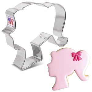 Doll Head Cookie Cutter 4″ Each