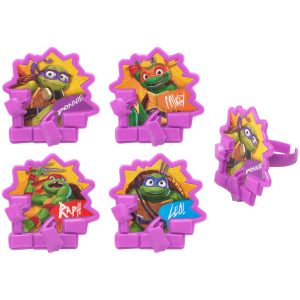 Teenage Mutant Ninja Turtles Power Cupcake Rings 12 count