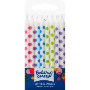 White Polka Dot Candles