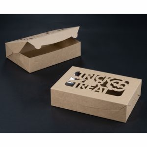 Kraft Brown/Brown Trick or Treat Window Box each