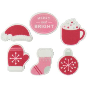Merry & Bright Sweet Decor Edible Decorations 12 count