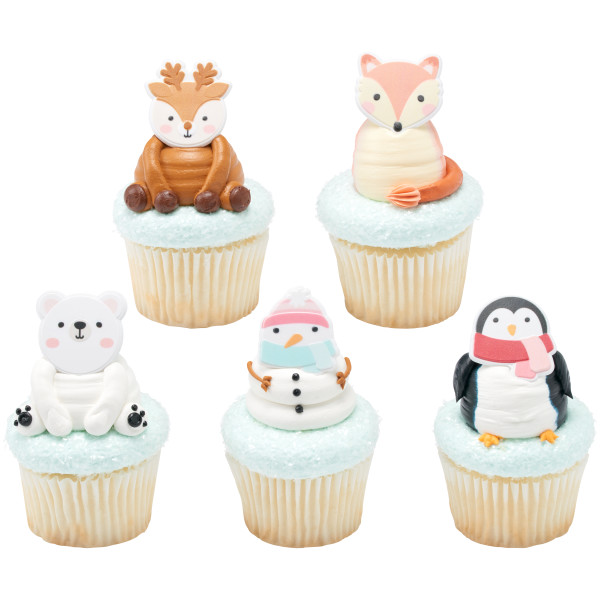 Winter Friends Cupcake Rings 12 count - Image 2