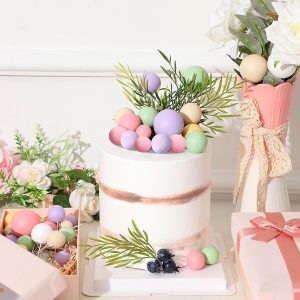 Pastel Mini Balloon Ball Cake Toppers 12 count