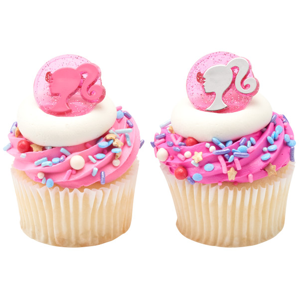 Barbie Silhouette Cupcake Rings 12 count - Image 2
