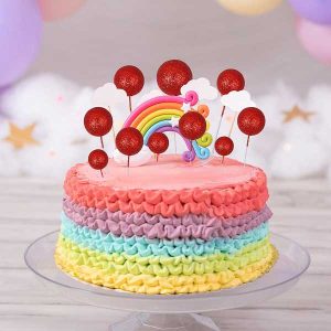 Red Mini Balloon Cake Topper Glitter Foam Ball Cake Picks Decorations 10 CT