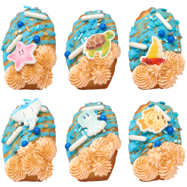 Sea Friends Assortment Dec-Ons 6 count - Image 2