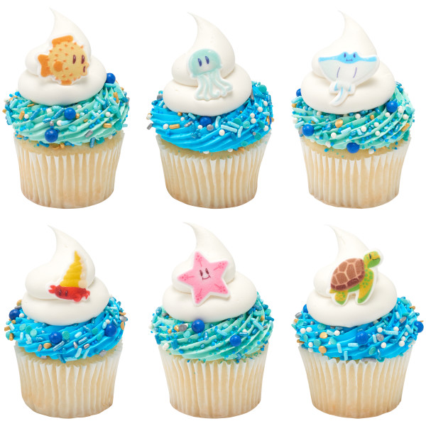 Sea Friends Assortment Dec-Ons 6 count - Image 3