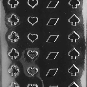 Card Suit Mold 24 Cavity Each