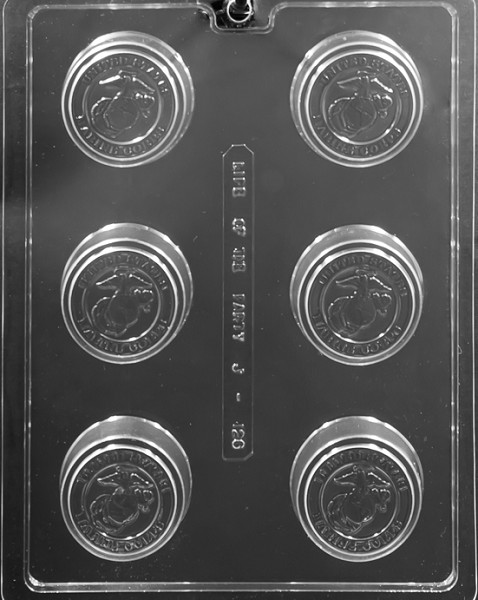 US Marines Cookie Mold 6 Cavity Each