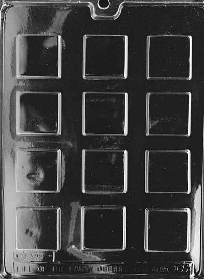 Plain Square Mint Mold 12 Cavity Each