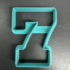 Number 7 Cookie Cutter