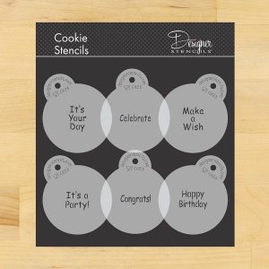 IT’S a Party Candy and Cookie Stencil Set 6 count