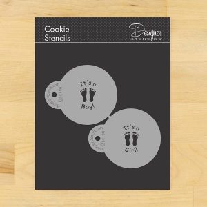 It’s a Boy and Girl Candy and Cookie Stencil Set 2 count