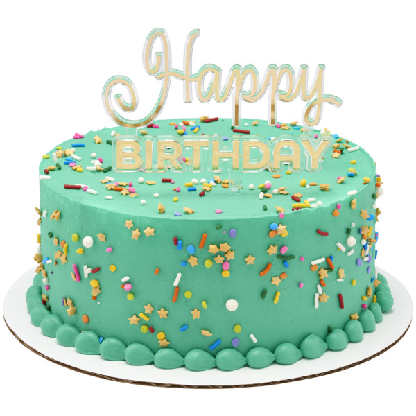 Happy Birthday Gold Vertical Layon 2 count - Image 2