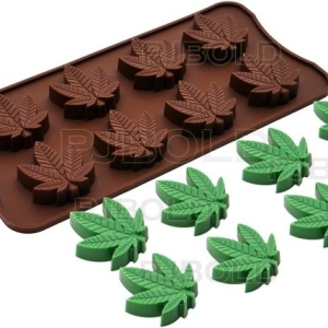 Marijuana Leaf Silicone Mold 8 Cavity Large EA