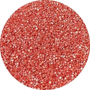 Pearl Red Sanding Sugar 7 ounce