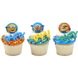 Despicable Me Minions Cupcake Rings 12 count