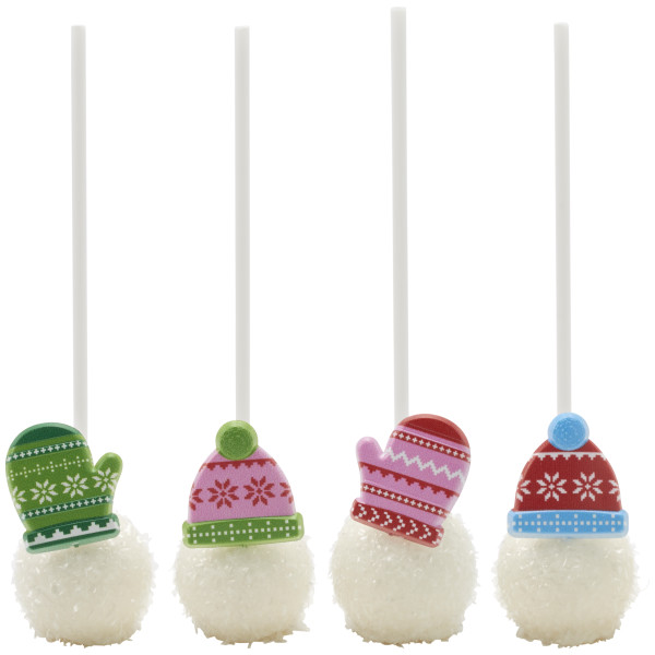 Winter Hat & Mittens Cupcake Rings 12 count - Image 2