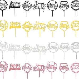 Happy Birthday Assorted color Vertical Layon each