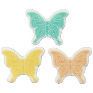 Butterfly Assortment Sweet Decor Edible Decorations 6 Count